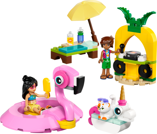 LEGO Unicorn & Flamingo Pool Party — Set 42658