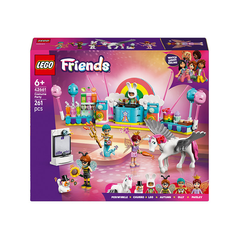 LEGO® Friends Costume Party with Unicorn & Fairy Pretend-Play Building Kit 42661
