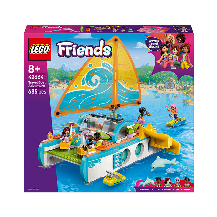LEGO® Friends Travel Boat Adventure Building Kit Role-Play Toy 42664