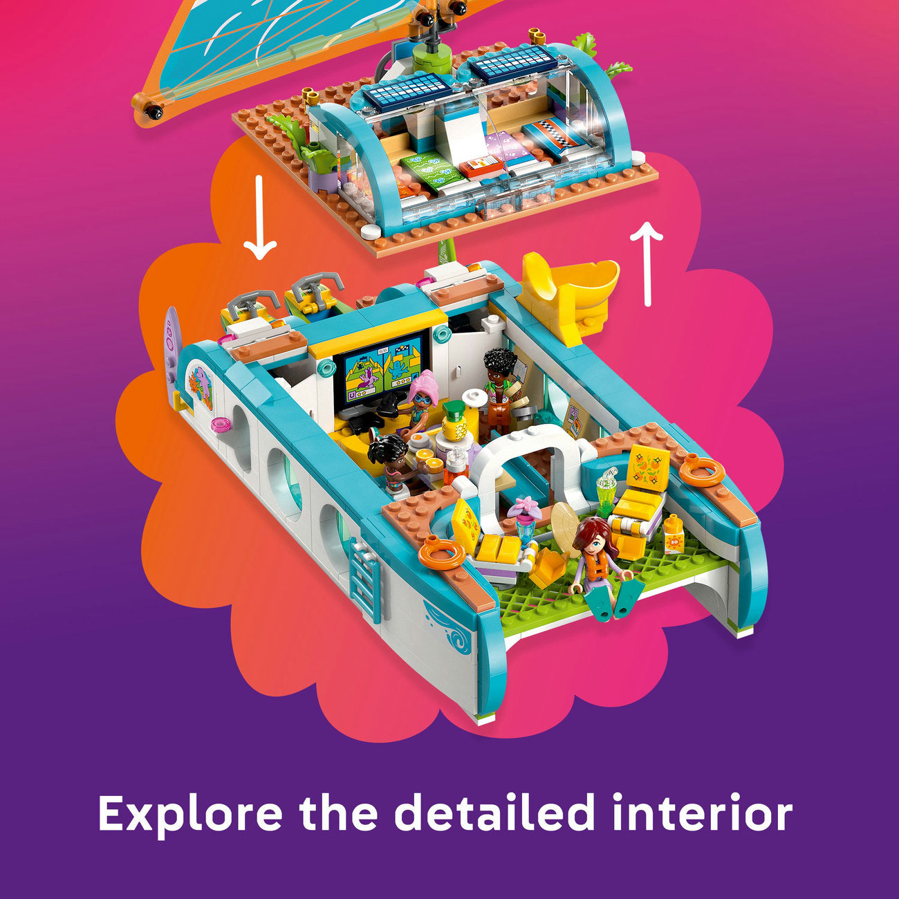 LEGO® Friends Travel Boat Adventure Building Kit Role-Play Toy 42664