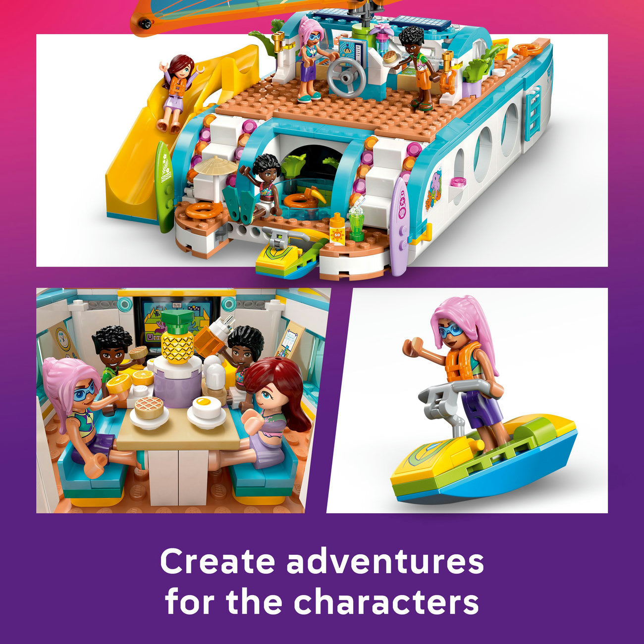 LEGO® Friends Travel Boat Adventure Building Kit Role-Play Toy 42664