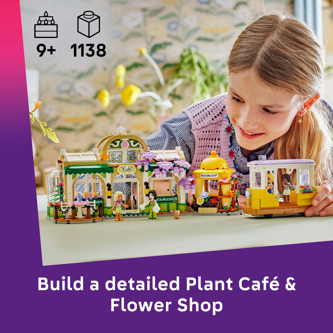 LEGO® Friends Plant Café & Flower Shop Building Kit Pretend-Play Set 42671