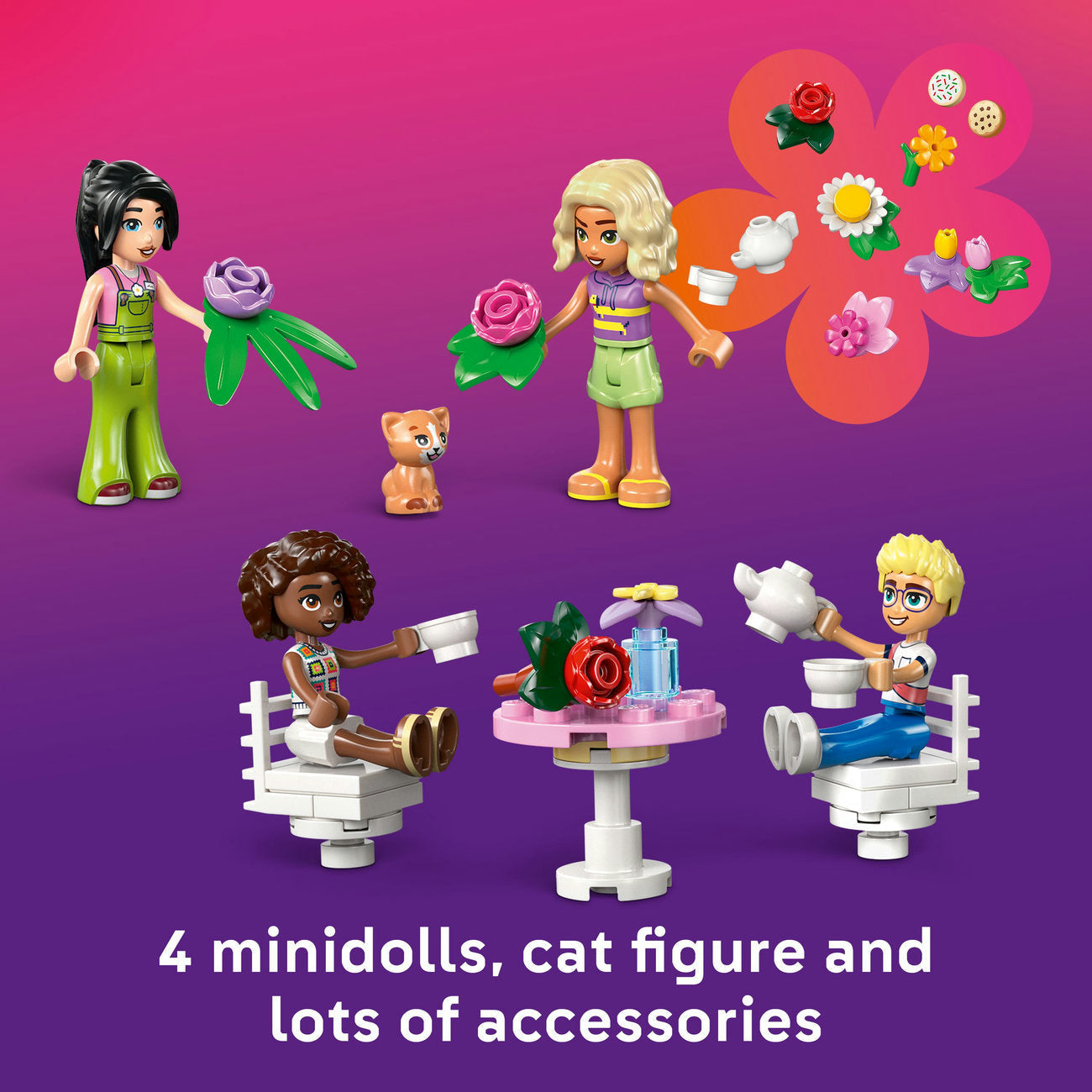 LEGO® Friends Plant Café & Flower Shop Building Kit Pretend-Play Set 42671