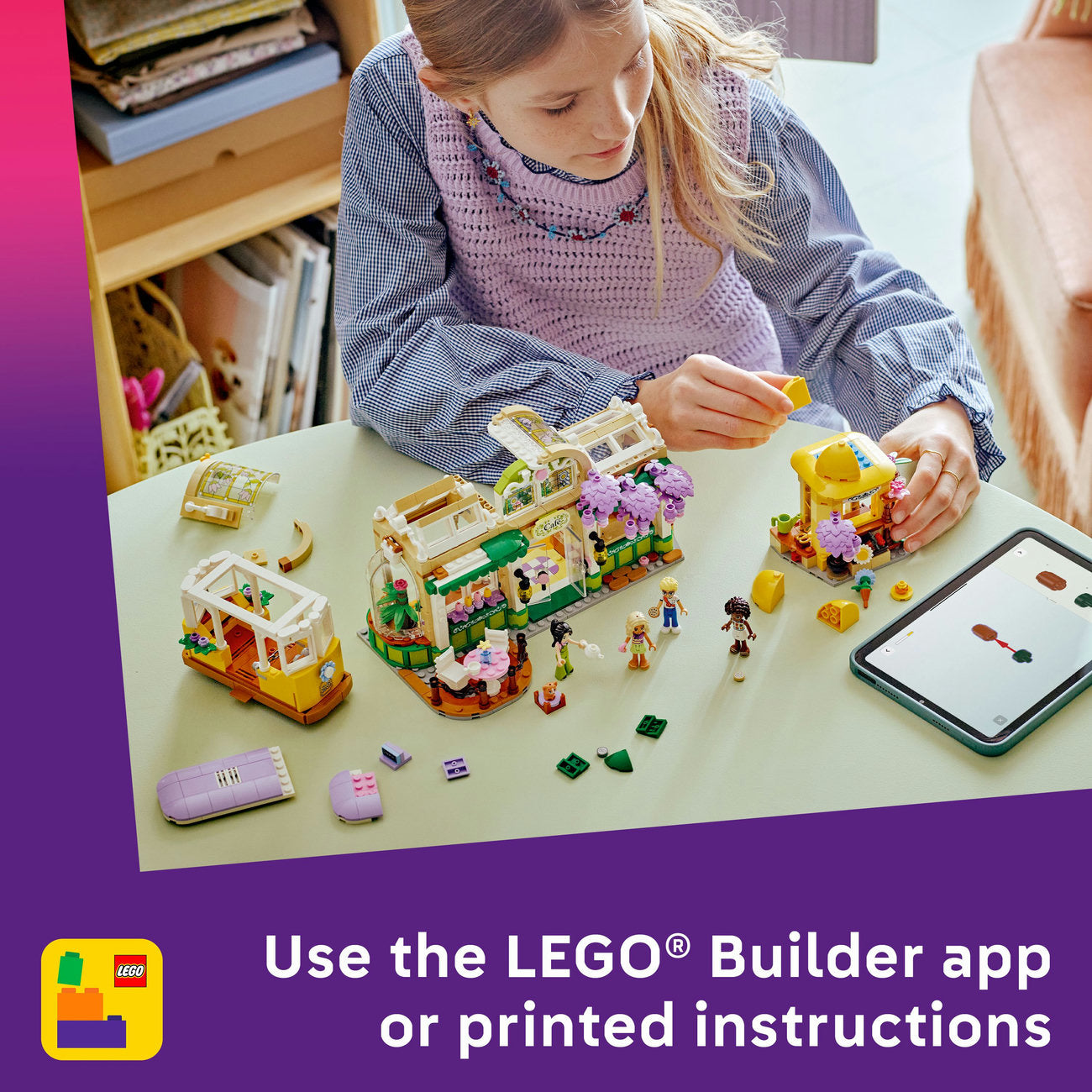 LEGO® Friends Plant Café & Flower Shop Building Kit Pretend-Play Set 42671