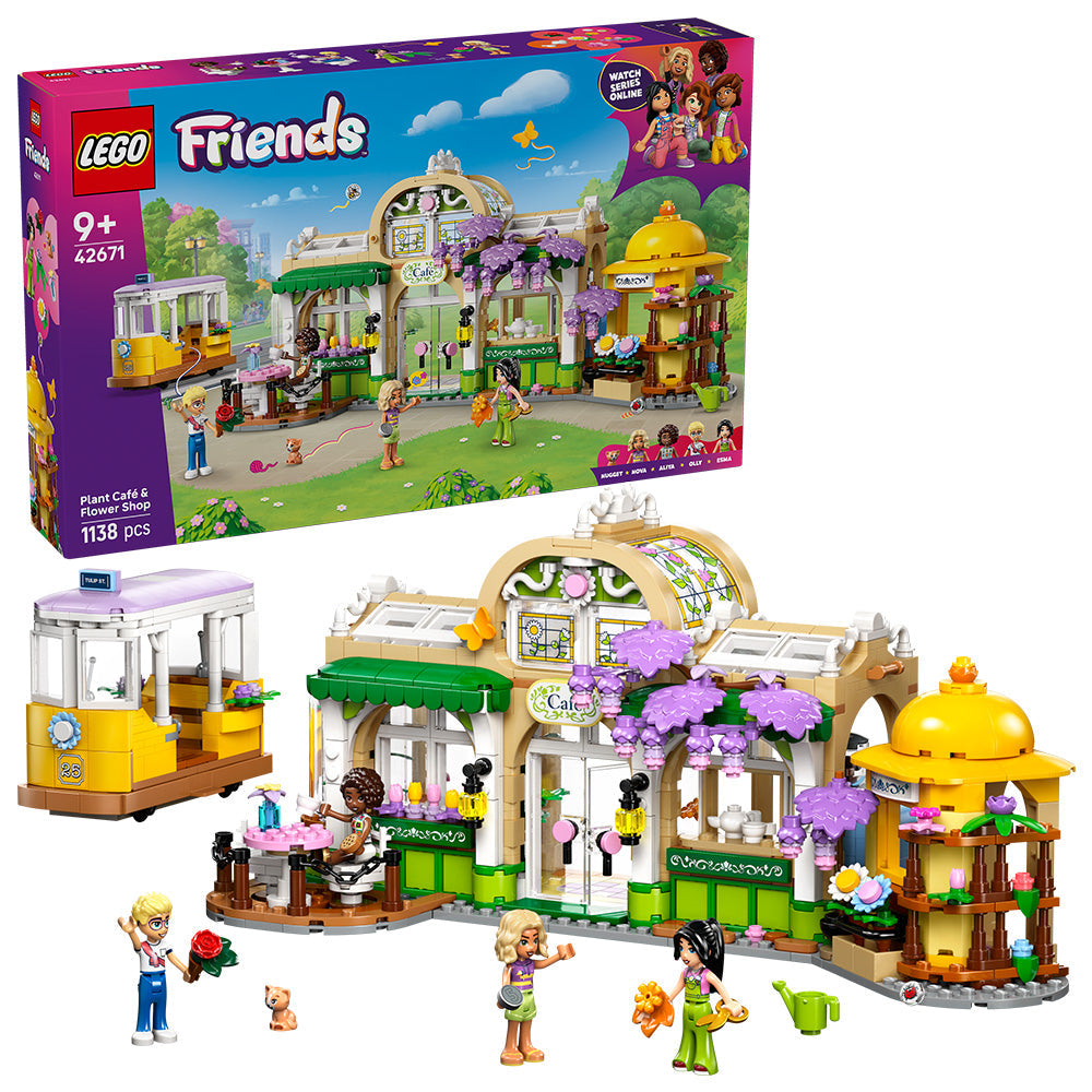 LEGO® Friends Plant Café & Flower Shop Building Kit Pretend-Play Set 42671