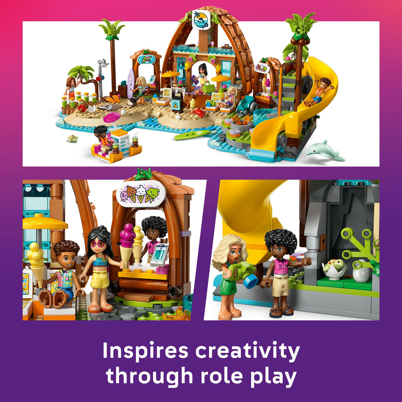 LEGO® Friends Family Holiday Beach Resort Building Set 42673