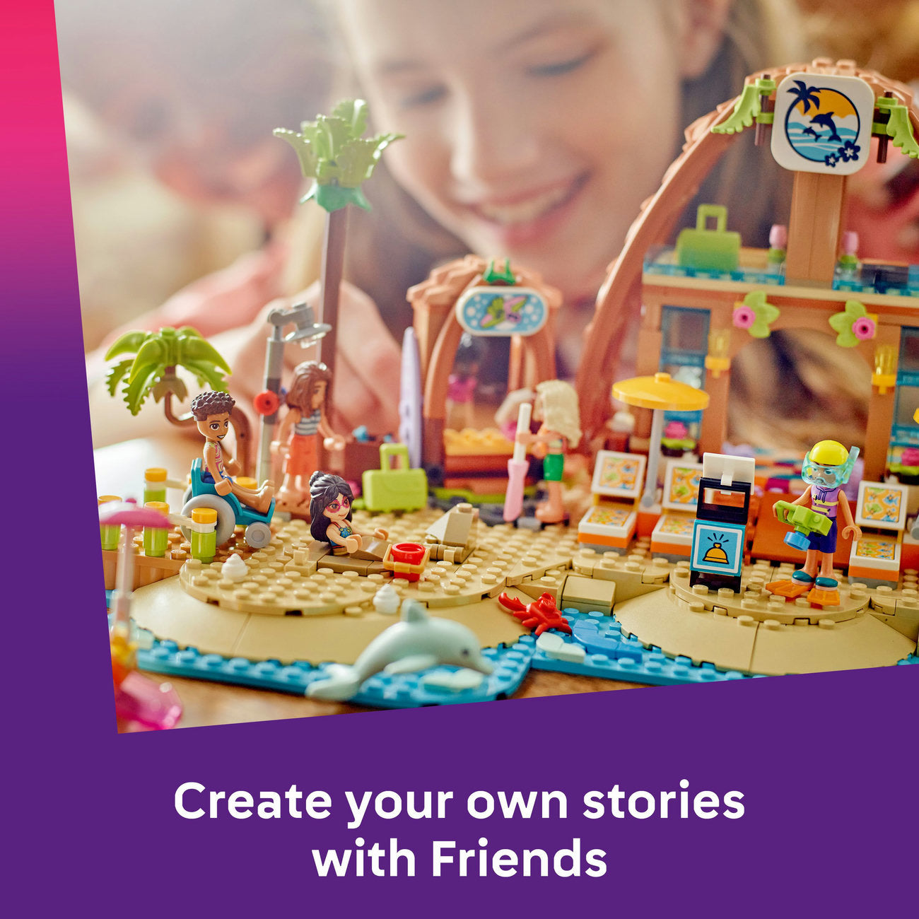 LEGO® Friends Family Holiday Beach Resort Building Set 42673