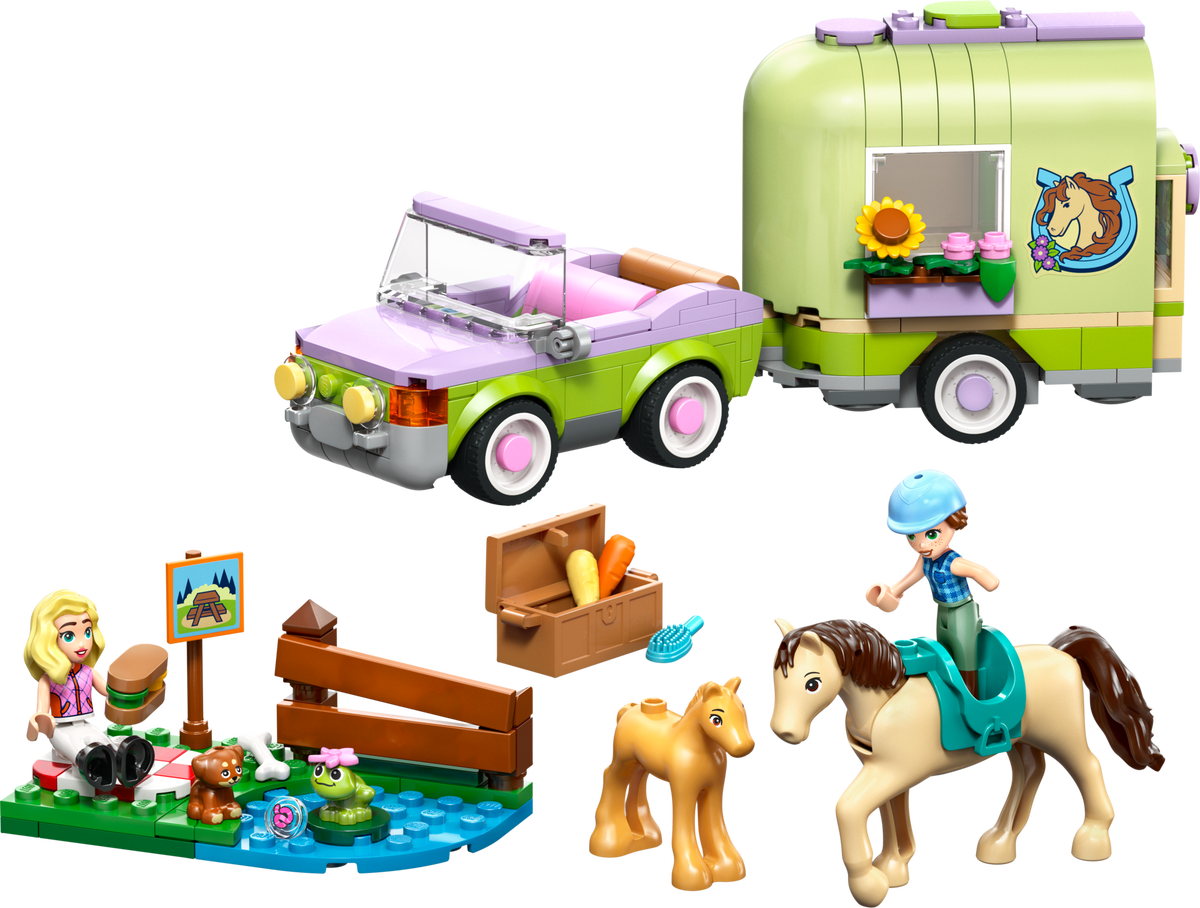 LEGO Horse & Baby Foal Trailer — Set 42695