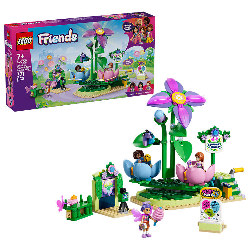 LEGO® Friends Spinning Flower & Fairy Teacup Ride Toy 42702