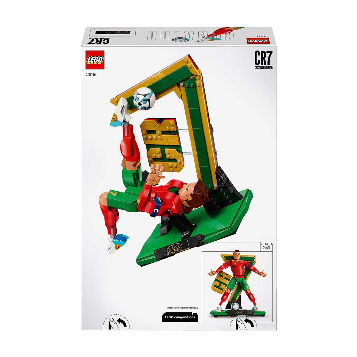 LEGO® Editions Cristiano Ronaldo – Football Legend Set 43016