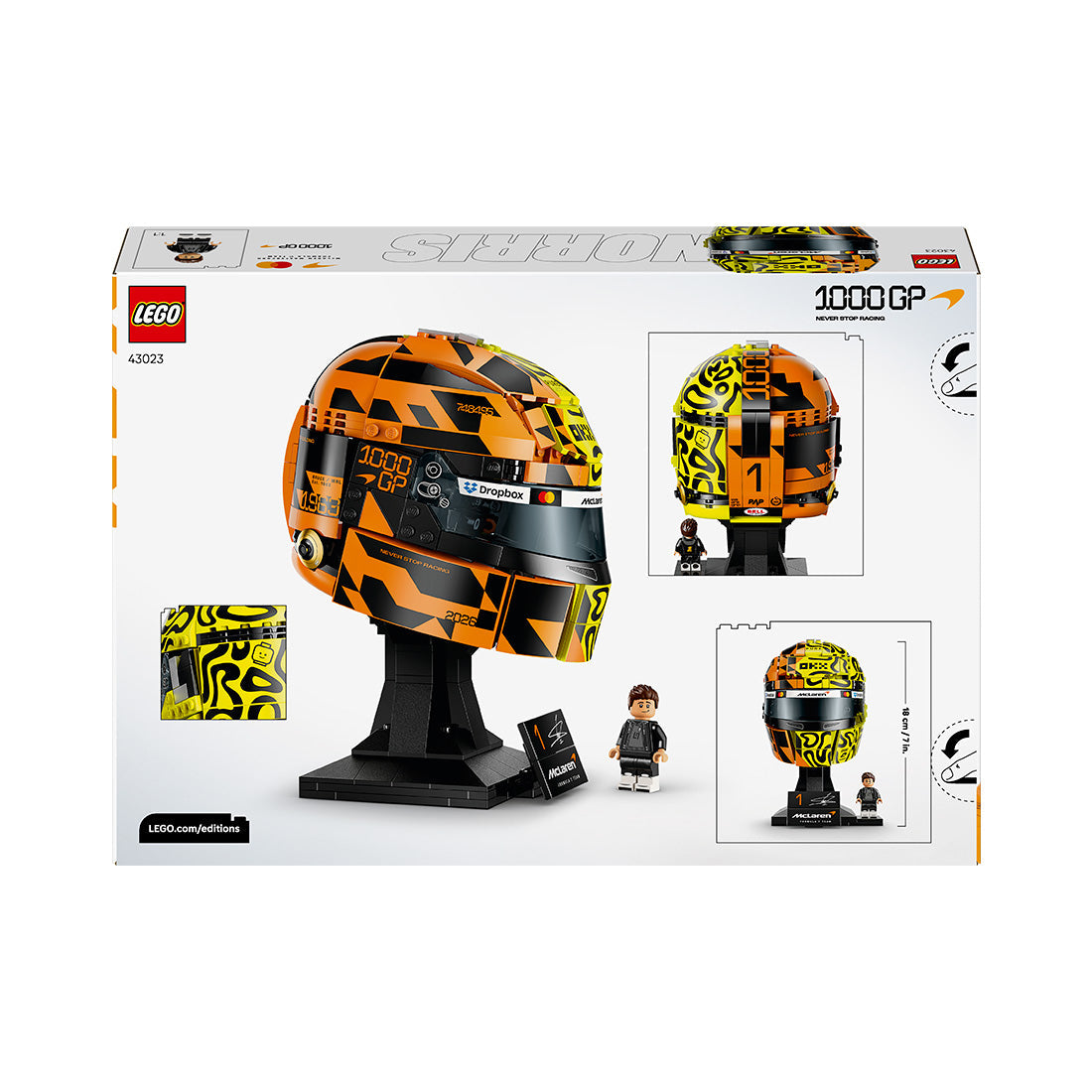 LEGO® Editions McLaren Mastercard F1® Team Lando Norris Helmet 43023