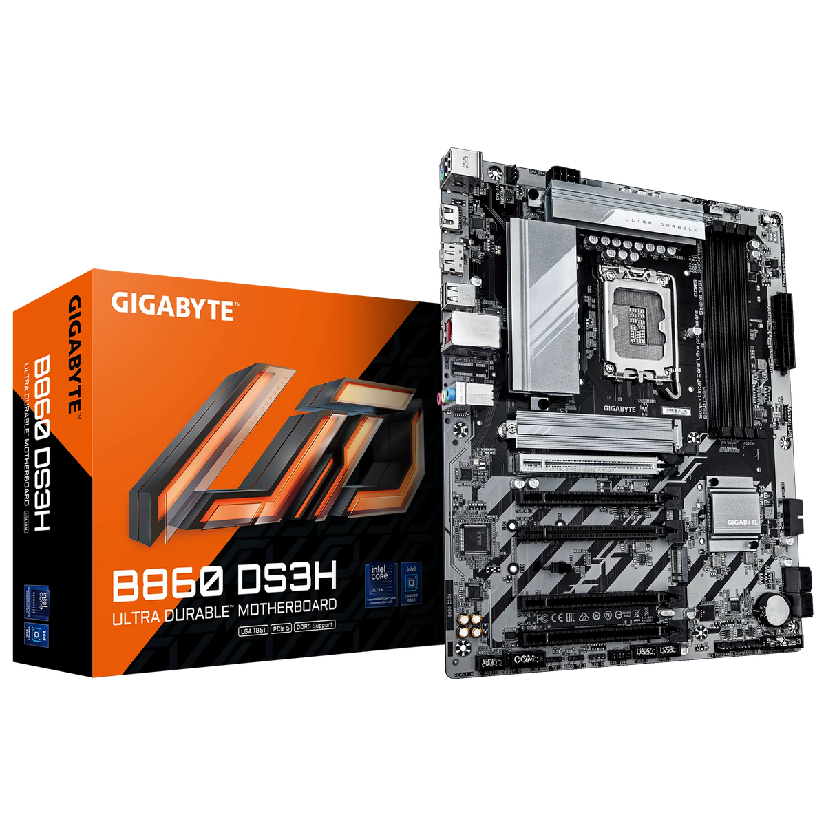 GIGABYTE Intel® B860 Chipset for LGA 1851; 4x DDR5; 2x M2; HDMI/DP ; ATX