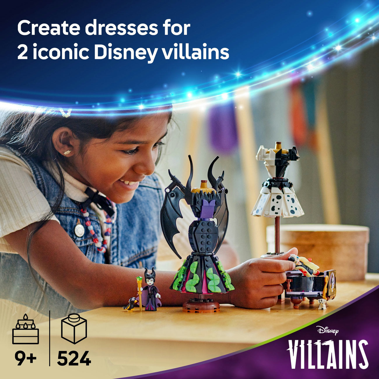 LEGO® ǀ Disney Villains Maleficent’s and Cruella De Vil’s Dresses 43262