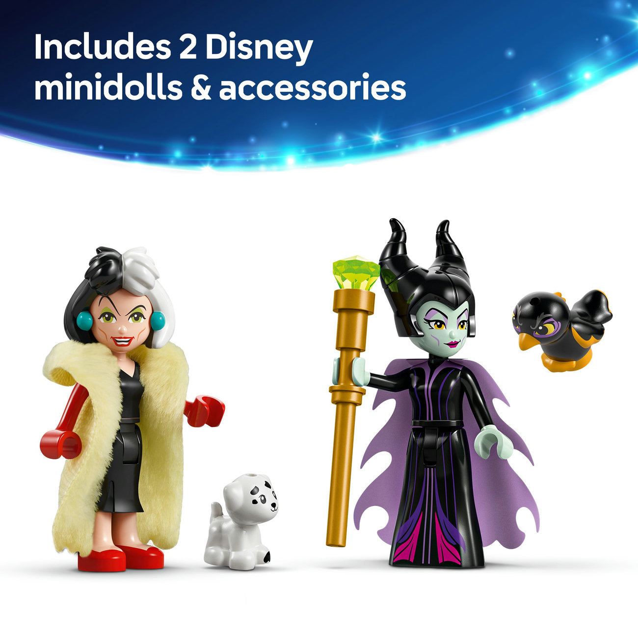 LEGO® ǀ Disney Villains Maleficent’s and Cruella De Vil’s Dresses 43262