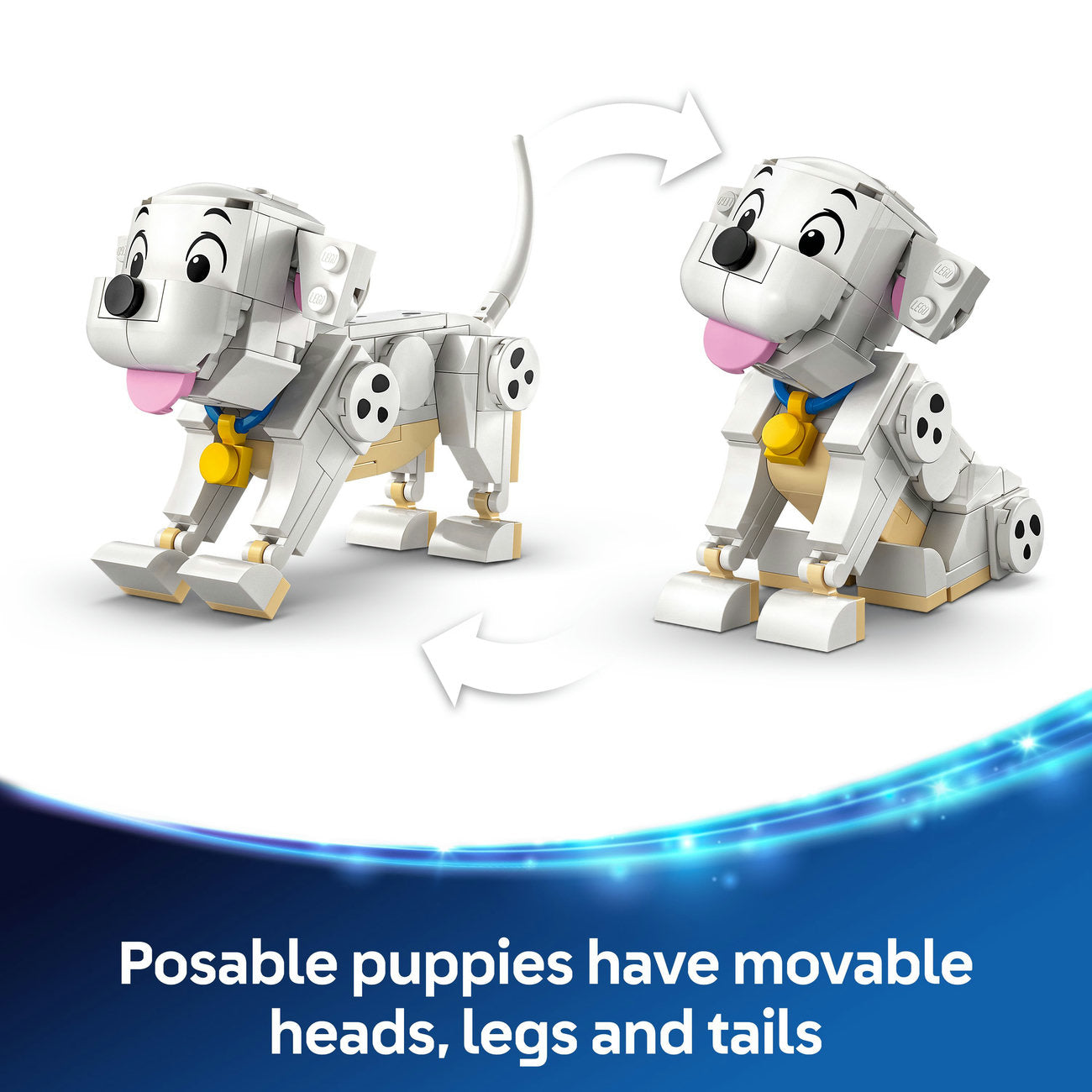 LEGO® ǀ Disney Classic Lucky & Penny 101 Dalmatians Puppies Building Toy 43271
