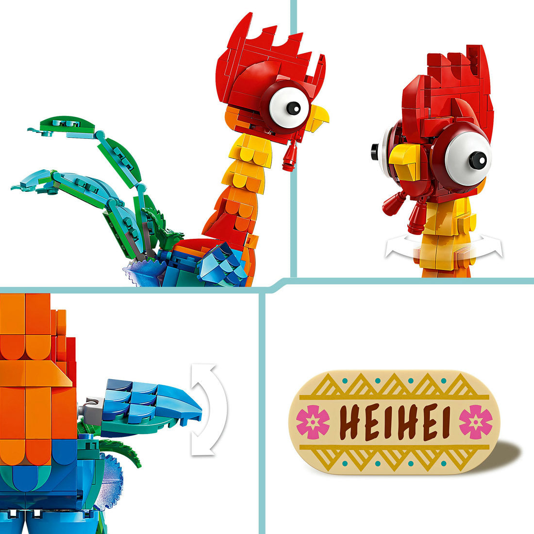 LEGO® ǀ Disney Moana 2 Heihei Buildable Animal Model Kit 43272
