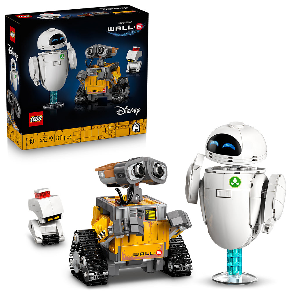 LEGO® ǀ Disney and Pixar WALL-E and EVE Animated Film Building Set 43279