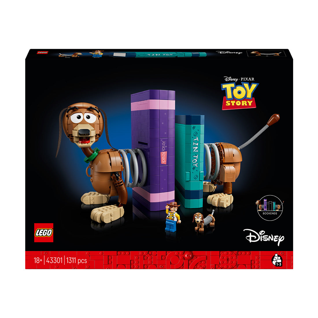 LEGO® ǀ Disney and Pixar Toy Story Slinky Dog Bookends 43301
