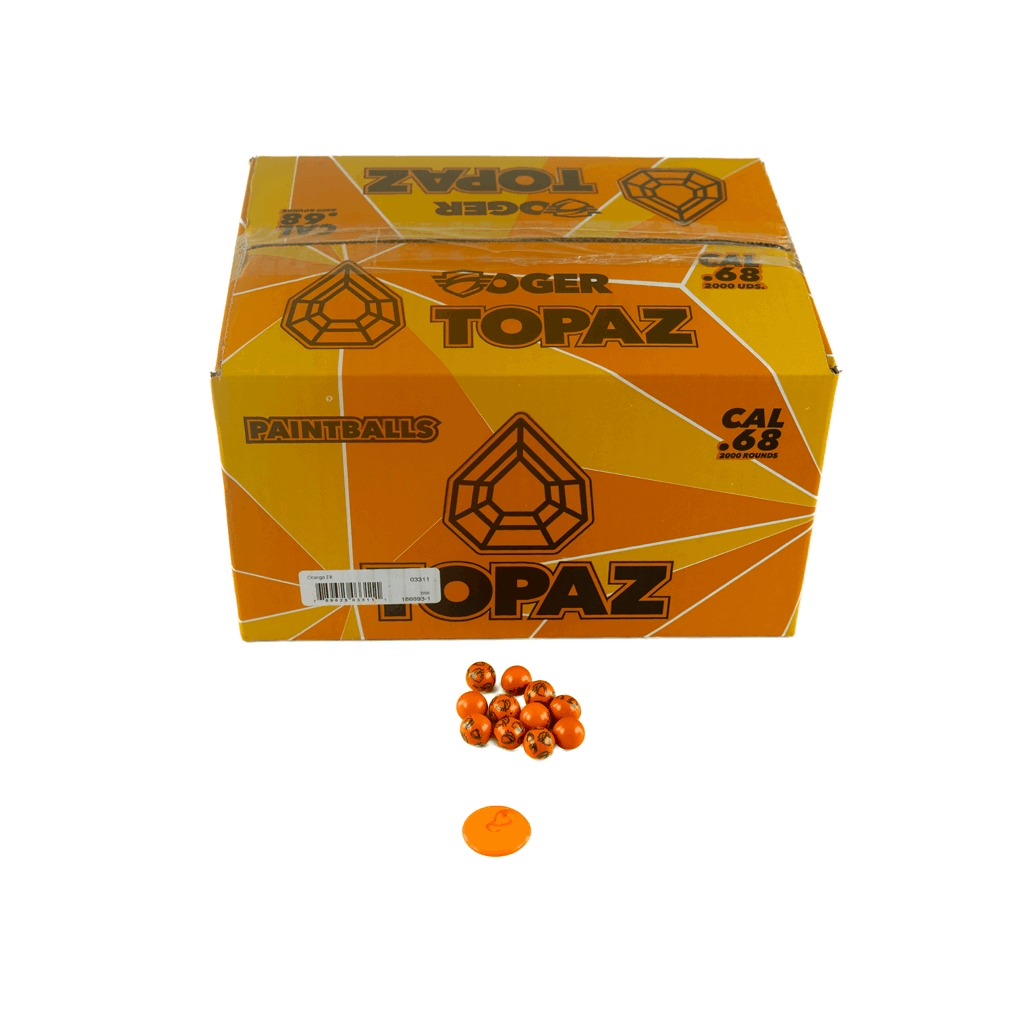 Topaz .68 Cal Paintballs Box Of 2000