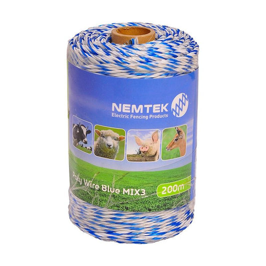Nemtek Poly Wire - Blue MIX3 - 200m - Guards On Duty Shop & Security Guards