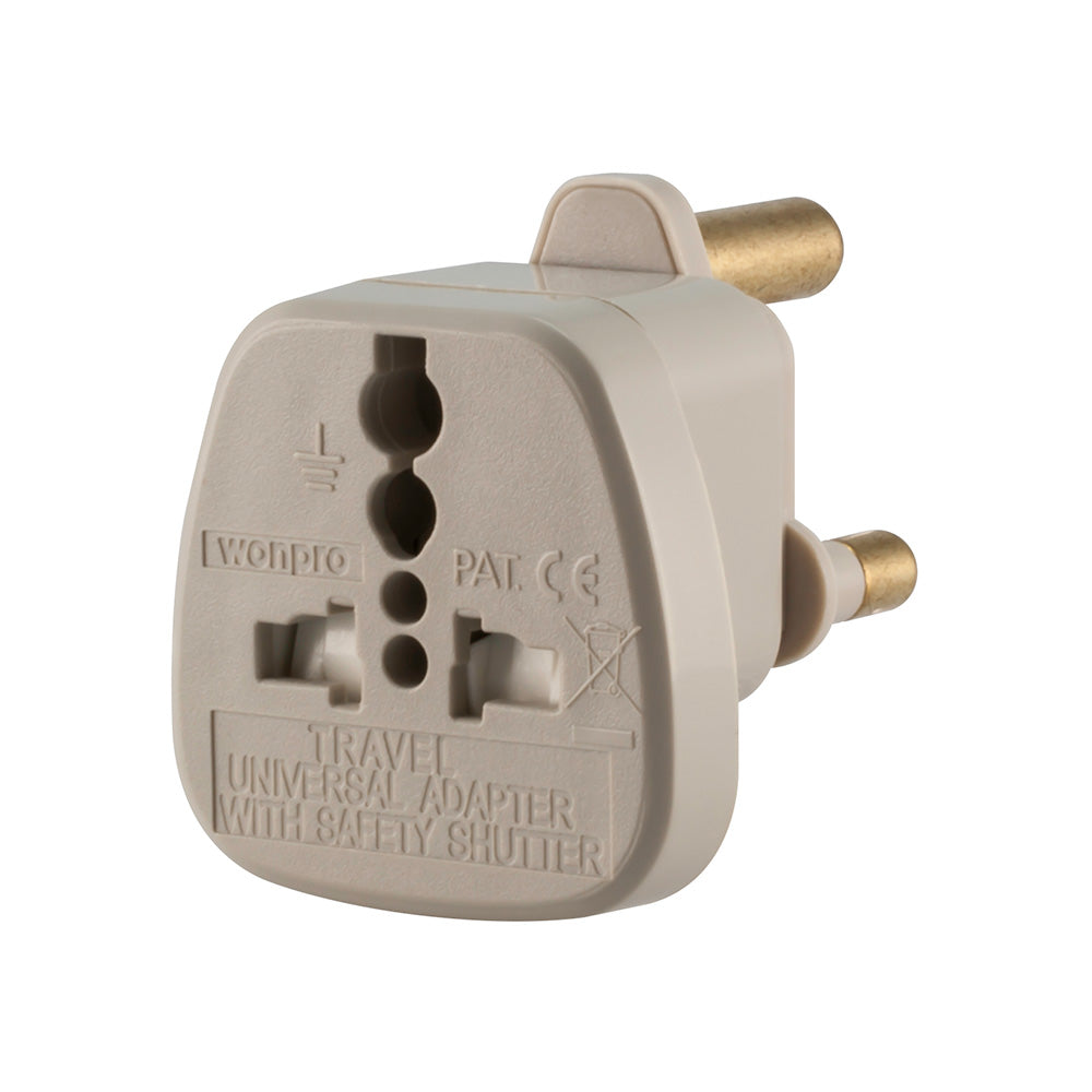 British F to Sa Male Power Adapter Compact — LinkQnet | Guards on Duty Shop