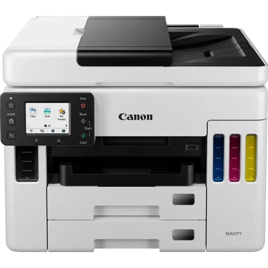 CANON GX7040 MEGATANK MAXIFY BUSINESS RANGE, 4 IN 1, A4 MFP, PRINT COPY, SCAN AND FAX WITH 50 SHEET DADF. 24IPM MONO, 15.5IPM COLOUR, 600 X 1200 PRINT RESOLUTION, 1200 X 1200 DPI SCAN RESOLUTION, 2 X 250 SHEET PAPER HANDLING FRONT CASSETTE, 100 SHEET REAR - Guards On Duty Shop & Security Guards