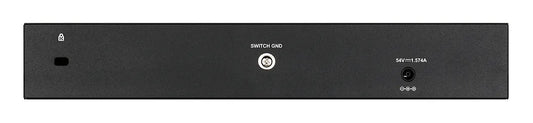 D-LINK 8-ports 10/100/1000Base-T PoE Smart Switch plus 2 SFP ports - 78W PoE budget