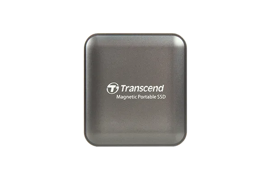 TRANSCEND 1TB ESD420C USB3.2 TYPE C (USB 20Gbps) MAGNETIC PORTABLE SSD MagSafe Compatiable  R/W up to 2000MB/s - Iron Grey