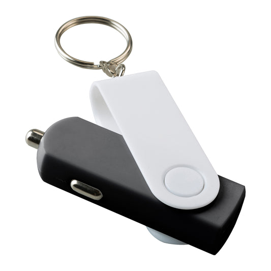 Swivel Car Charger - Black