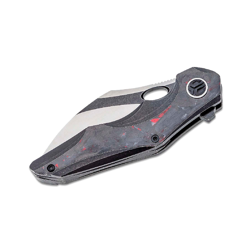 Bestech Nogard Black Titanium and Red Marbled Carbon Fibre Handle - BT2105D