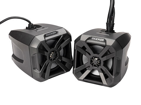 48BTCAN65- KICKER Pair 48BTCAN65 6.5 Powered Tower Speakers w/Bluetooth 4 ATV/UTV BTCAN65 (48BTCAN65)