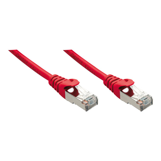 LINDY 0.5M F/UTP CABLE CAT5E RED (48235)