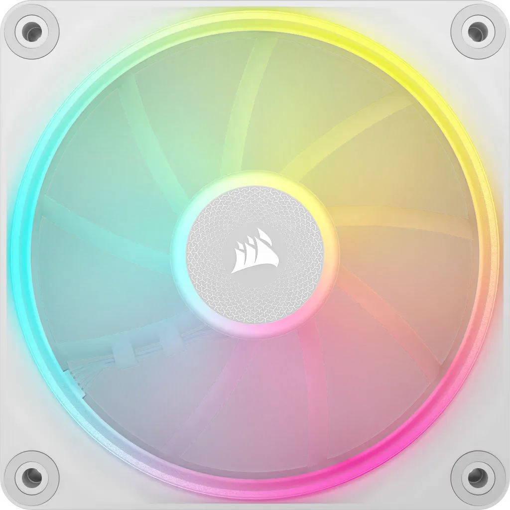 CORSAIR LX RGB Series; iCUE LINK LX120 RGB White; 120mm Fan; Triple Pack