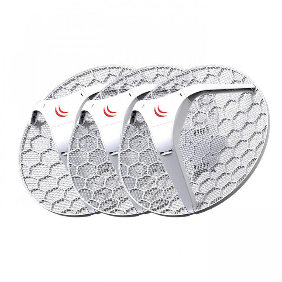 MikroTik LHG 5 - 5GHz Outdoor grid CPE - 3 pack