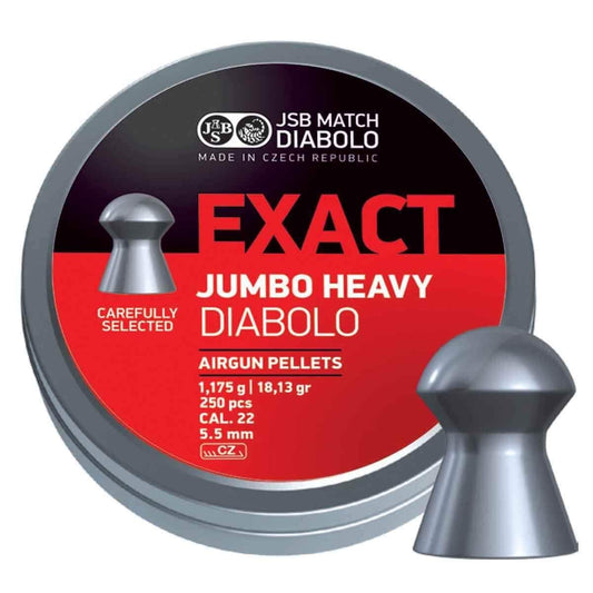 JSB Diabolo Jumbo Exact Heavy Pellets 5.5MM 250CT - JSB-546287