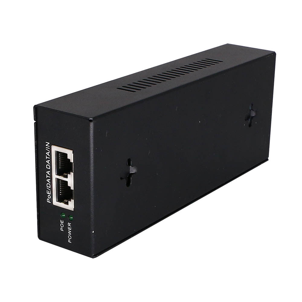 Gigabit Power over Ethernet (PoE) 55V, 1.63Amp 90 Watt (2 x RJ45) & Cord.