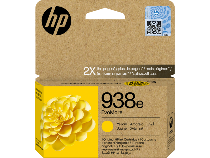 HP 938e EvoMore Yellow Original Ink Cartridge - Ink Cartridge - HP - Consumables - Guards On Duty Shop & Security Guards