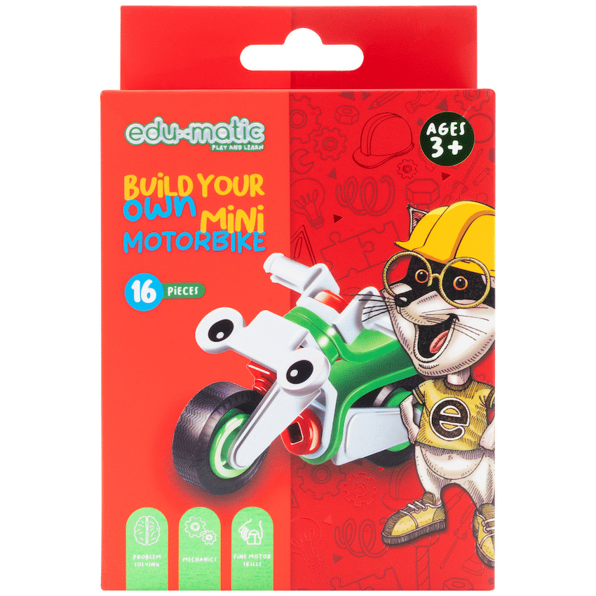 Edu-matic Flexi Build Mini Kit - Motobike - 16 pcs