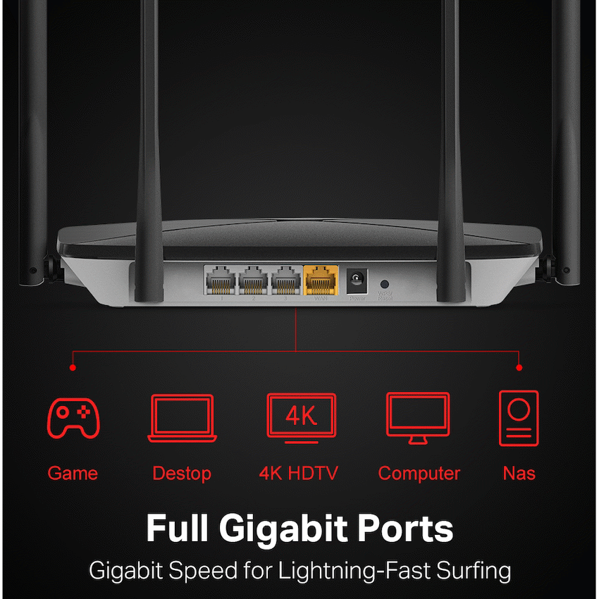 Mercusys AC12G AC1300 Wireless Dual Band Gigabit