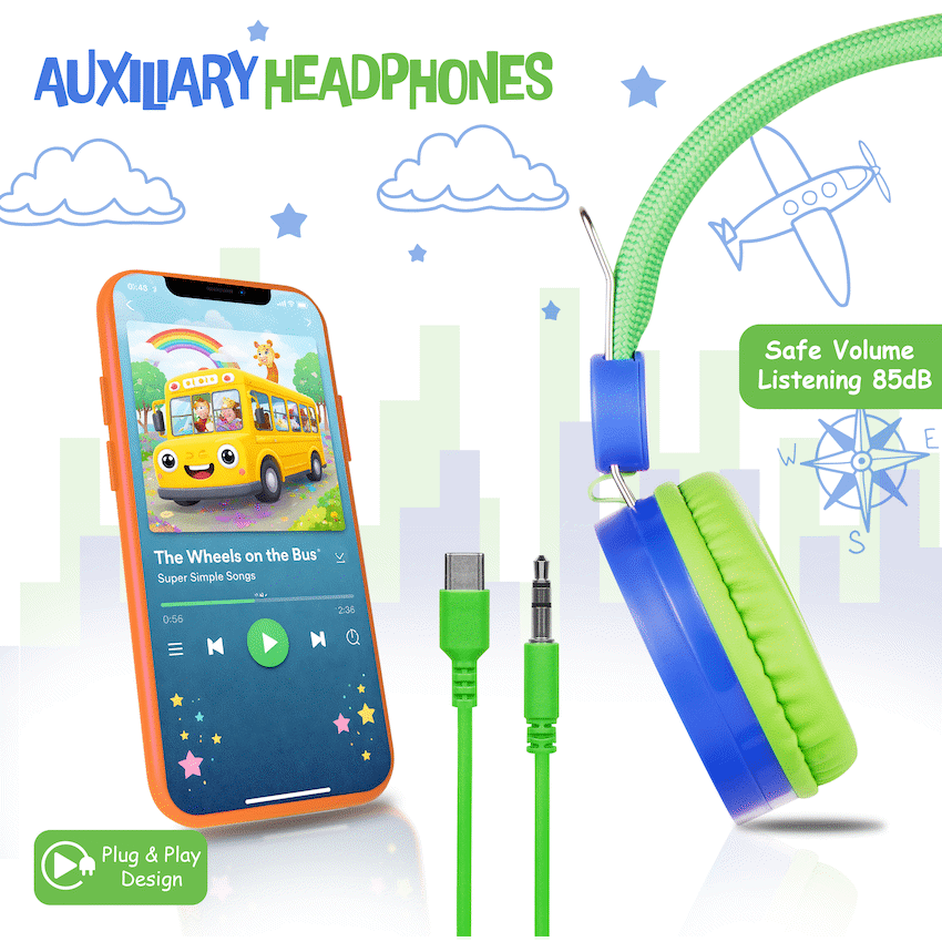 Amplify Kids Adventure Auxiliary Headphone - Guards On Duty Shop & Security Guards