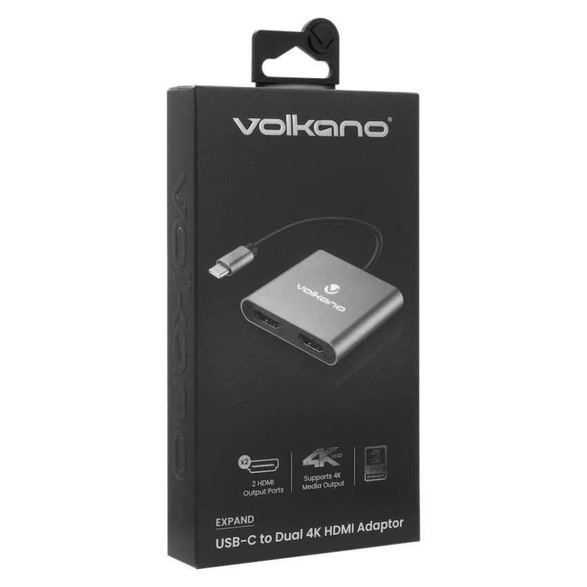 Volkano Expand Series USB-C to Dual 4K HDMI Adaptor