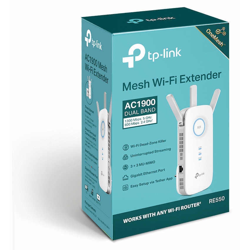 RE550 AC1900 MU-MIMO Wi-Fi Range Extender