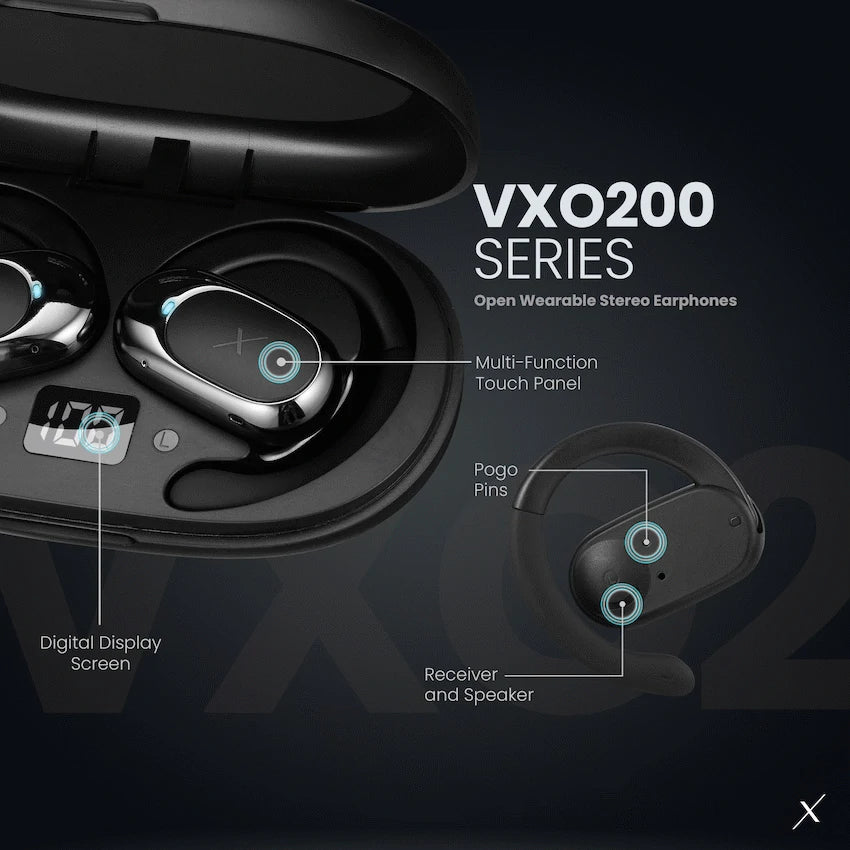 Volkano X VXO200 Open Wearable Stereo Earphones  - Black