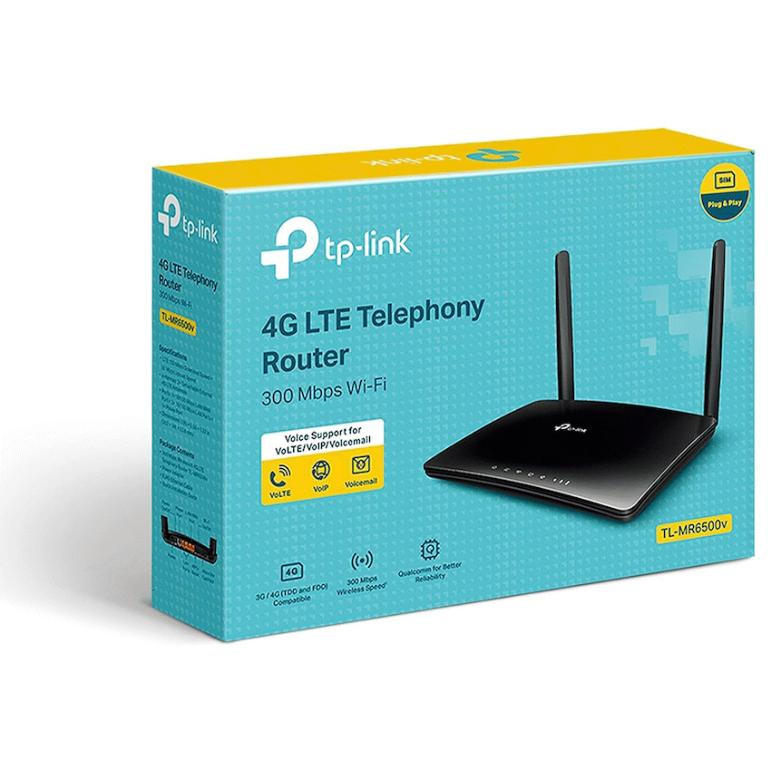 TL-MR6500V 300Mbps Wireless N 4G LTE Router + VoIP