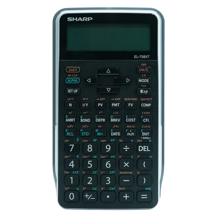 Sharp EL-738 XTB - Advanced Financial Calculator NEW DESIGN - Guards On Duty Shop & Security Guards