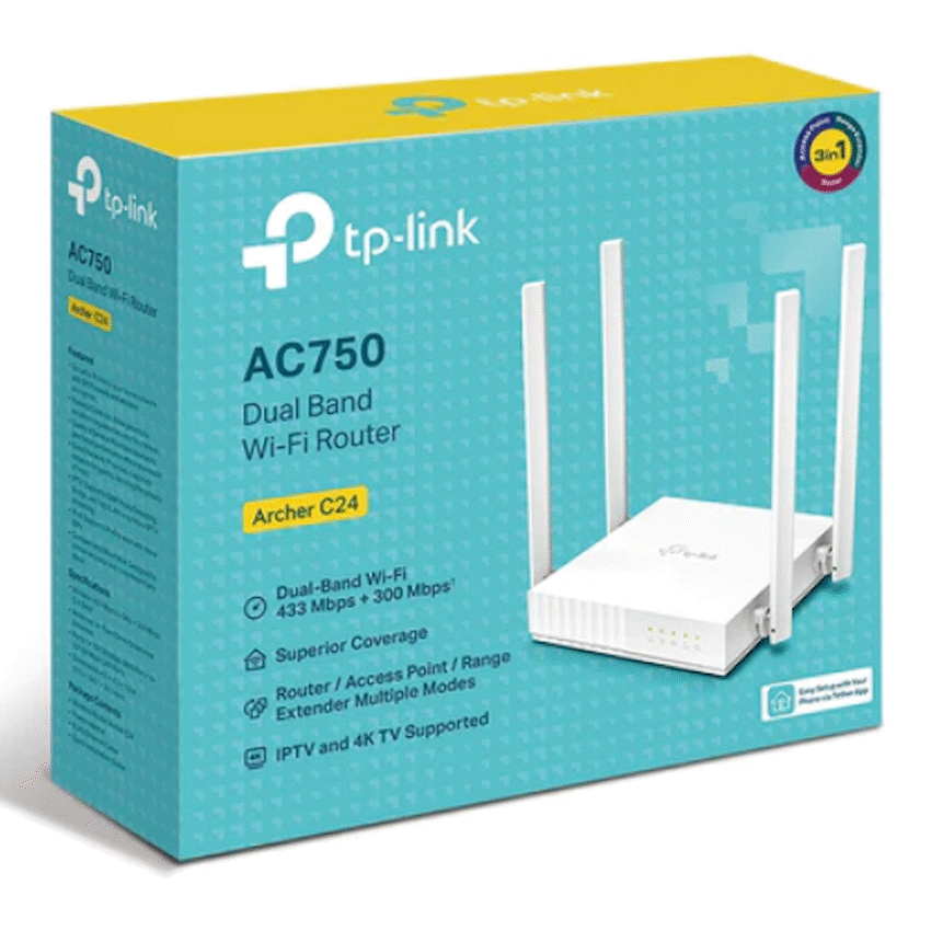 Archer C24 AC750 Dual-Band Wi-Fi Router
