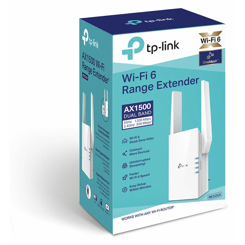 RE500X AX1500 Wi-Fi 6 Range Extender