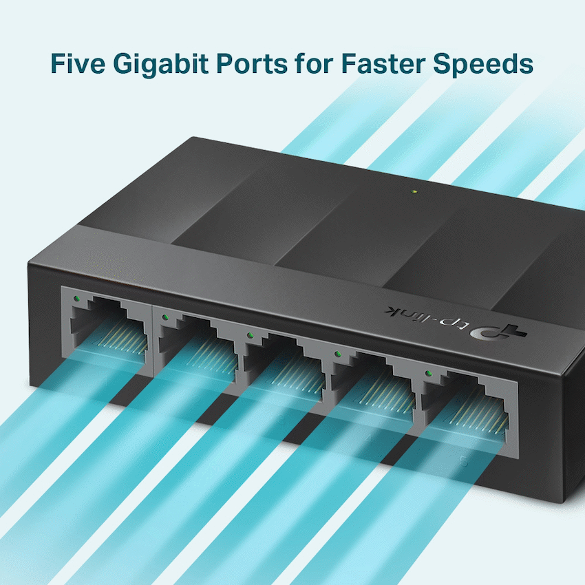 LiteWave LS1005G 5-Port Gigabit Desktop Switch