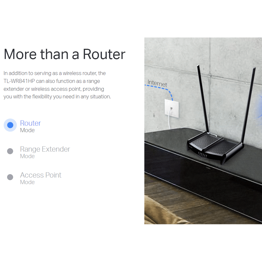 TL-WR841HP N300 High Power Wi-Fi Router