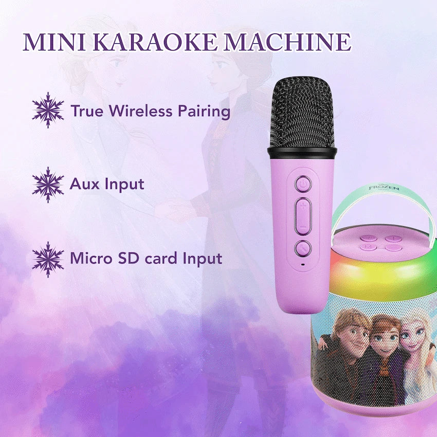 Disney Frozen Cylinder Karaoke Speaker with Bluetooth Microphone - Guards On Duty Shop & Security Guards